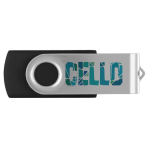 Cracked Cello Flash Drive