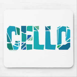 Cracked Cello Mouse Pad