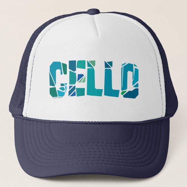 Cracked Cello Trucker Hat (Front)