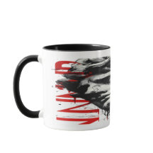 Cracked Classical Bust Trash Polka Art Mug