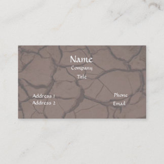 Cracked Clay/Dirt Business Card