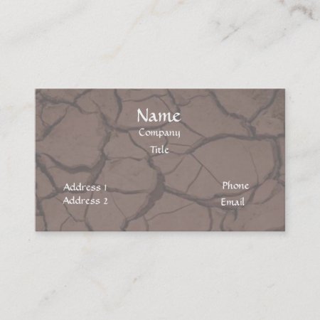 Cracked Clay/dirt Business Card