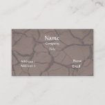 Cracked Clay/dirt Business Card at Zazzle
