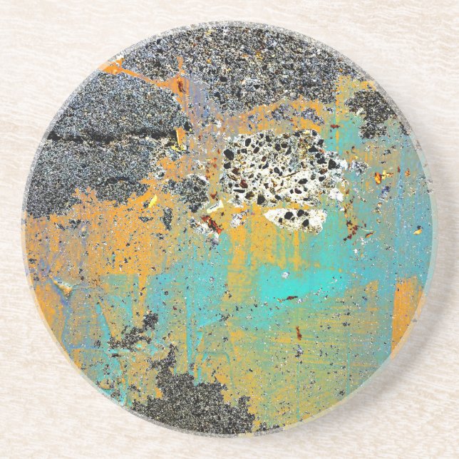 Cracked Concrete Series Drink Coaster (Front)