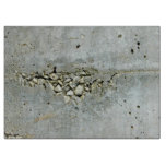 Cracked Concrete Wall With Small Stones Cutting Board at Zazzle