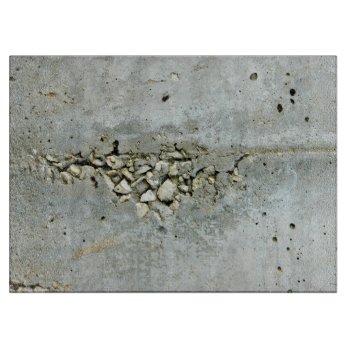 Cracked Concrete Wall With Small Stones Cutting Board by YANKAdesigns at Zazzle