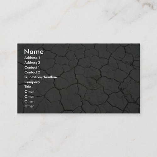 Cracked desert mud business card template