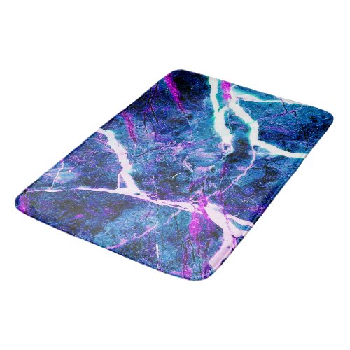 Cracked Dyed Marble  Bath Mat