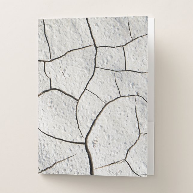 Cracked Earth Dirt Cool Texture Pocket Folder (Front)