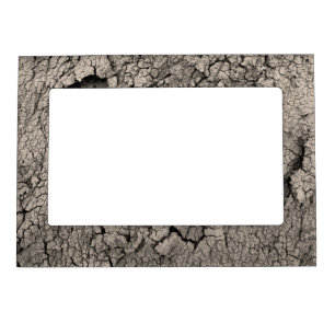 Cracked Earth Funny Cool Texture Magnetic Frame