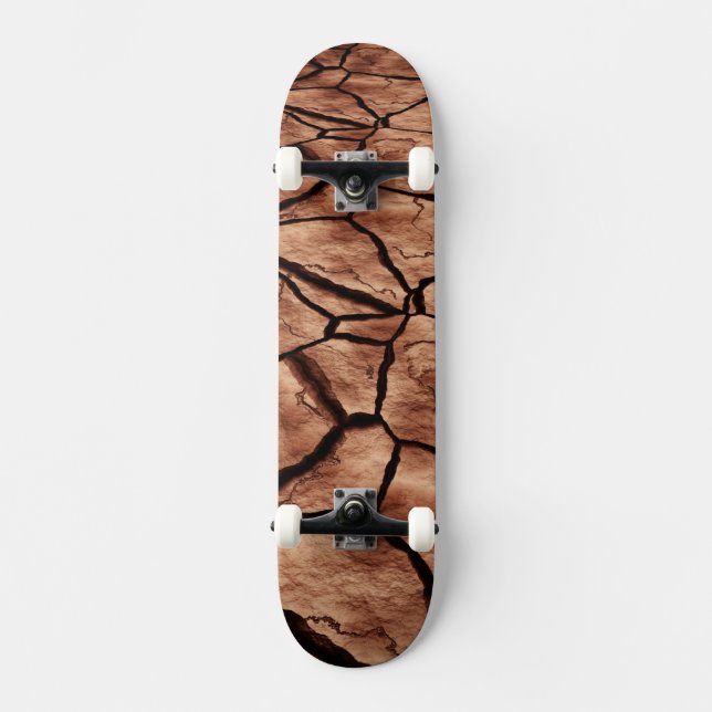 Cracked Earth Skateboard Deck (Front)