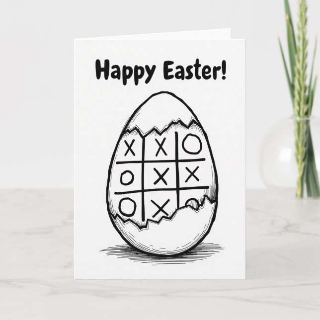 Cracked Egg Easter Game Card (Front)