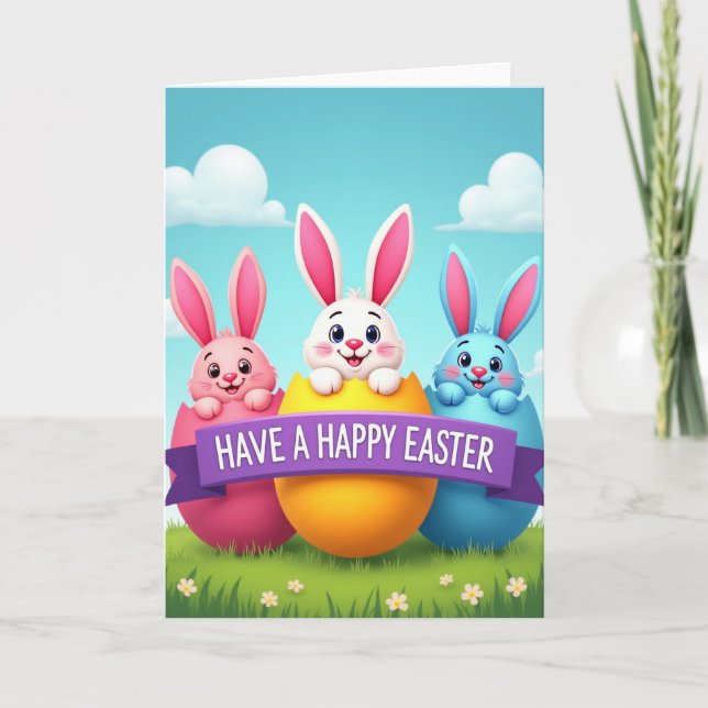 Cracked Egg Friends Spring Card (Front)
