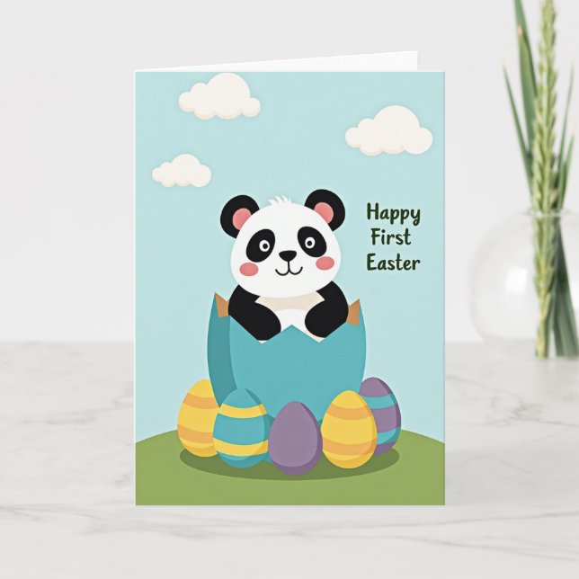 Cracked Egg Happy Easter Card (Front)