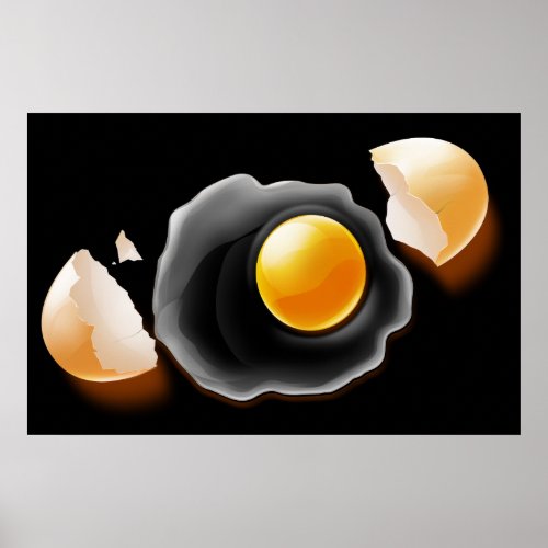 Cracked Egg Poster