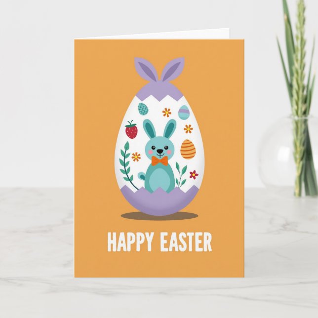 Cracked Egg Springtime Celebration Card (Front)