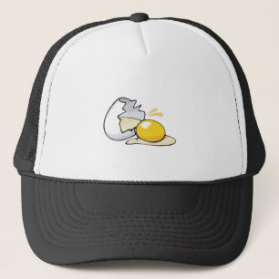 cracked egg trucker hat