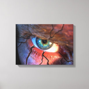 Cracked Eye Canvas Print