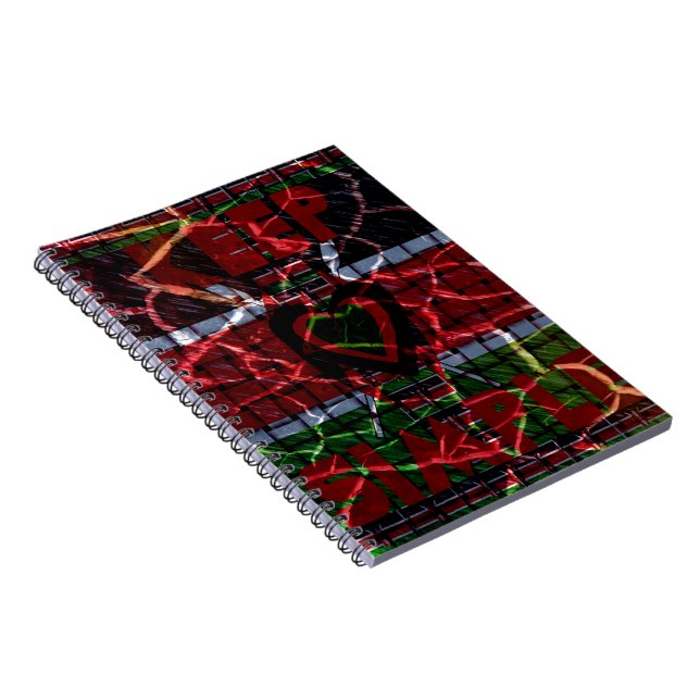 Cracked Flag: Keep It Simple - Kenyan Resilience  Notebook (Right Side)