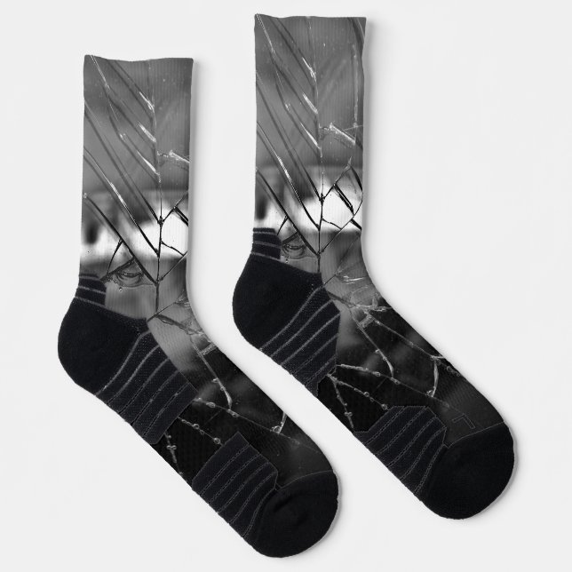 cracked glass socks (Right)
