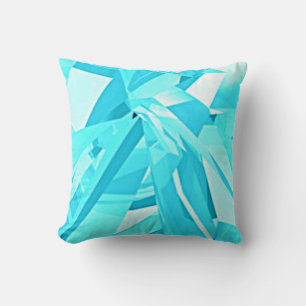 CRACKED ICE THROW PILLOW IN LIGHT BLUE!