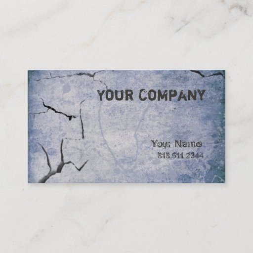 Customizable Cracked ii business card template