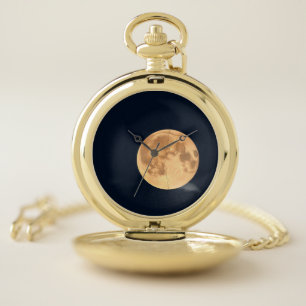 Cracked Moon Pocket Watch