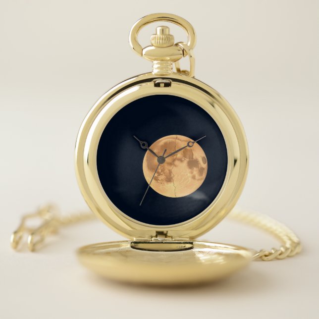Cracked Moon Pocket Watch (Inside)
