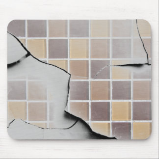 Cracked mosaic tiles mouse pad