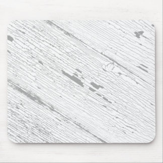Cracked Paint Pattern Gray And White Mouse Pad
