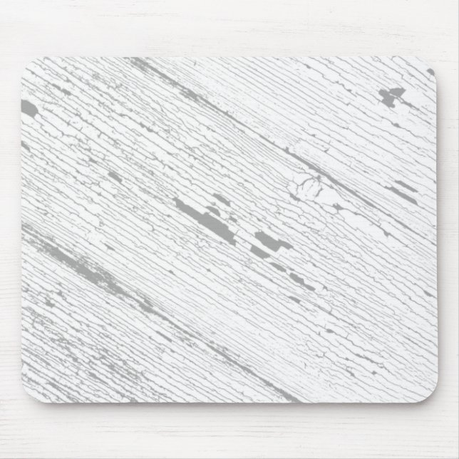 Cracked Paint Pattern Gray And White Mouse Pad (Front)