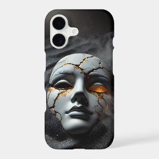 Cracked Porcelain Mask Dark Luxury iPhone 11 Case