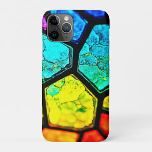 Cracked Rainbow Stained Glass Art iPhone 11 Pro Case