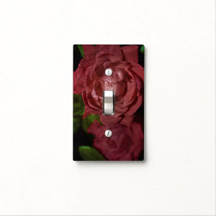 Cracked Red Rose by Shirley Taylor Light Switch Cover