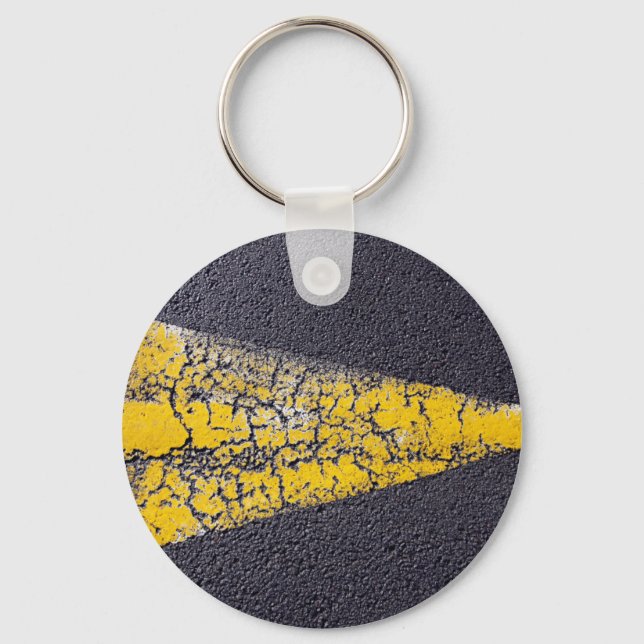 Cracked road keychain (Front)
