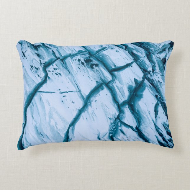 Cracked rock formation illustration accent pillow (Front)
