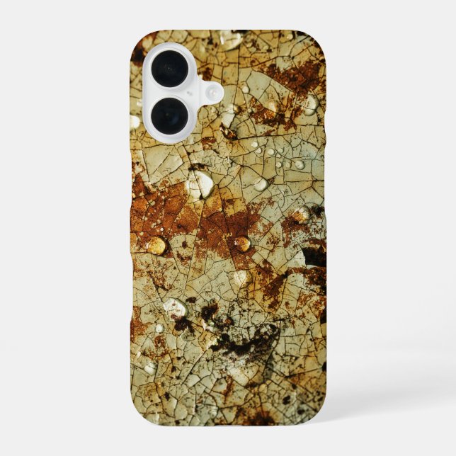 Cracked Rusty Metal Surface Iphone Case (Back)