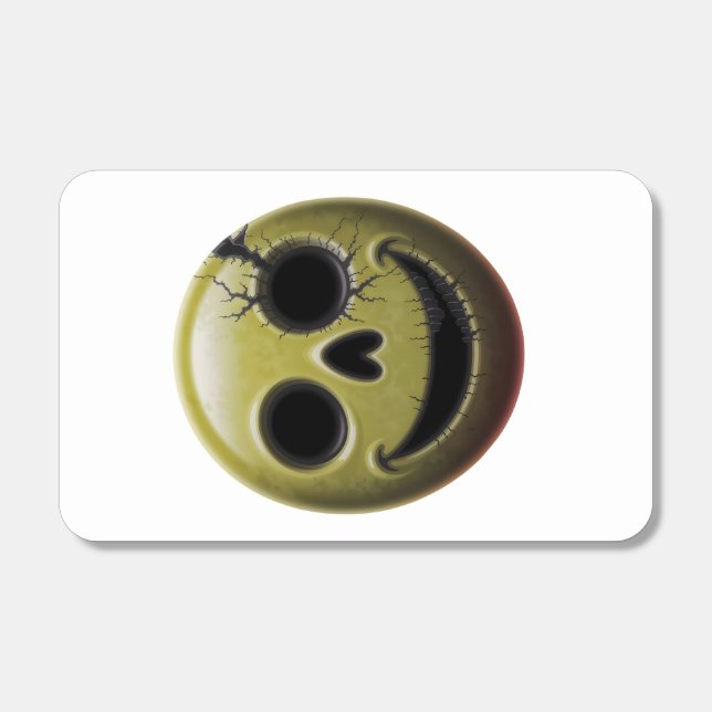 Cracked Smiley Skull Matchbox Matchboxes (Front)