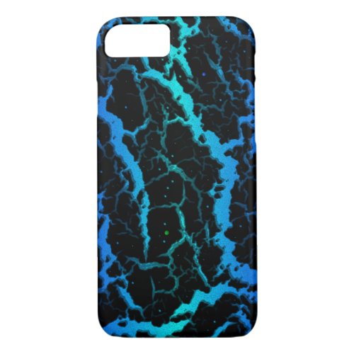 Cracked Space Lava _ BlueCyan iPhone 87 Case