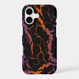 Cracked Space Lava - Blue/Orange iPhone 17 Case