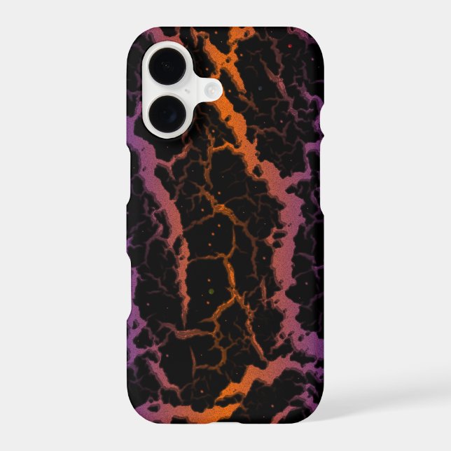 Cracked Space Lava - Blue/Orange Case-Mate iPhone Case (Back)