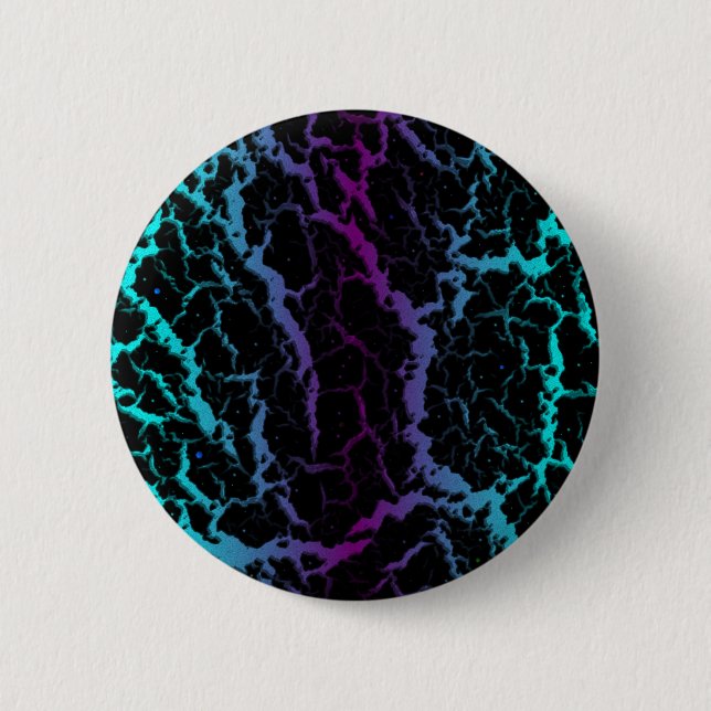Cracked Space Lava - Cyan/Purple Button (Front)