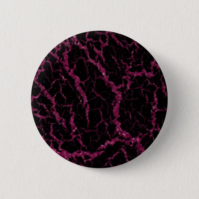 Cracked Space Lava - Glitter Fuschia Button (Front)