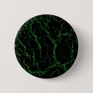 Cracked Space Lava - Glitter Green Button