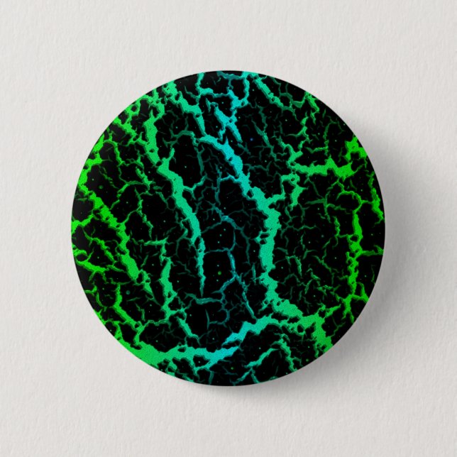Cracked Space Lava - Green/Cyan Button (Front)
