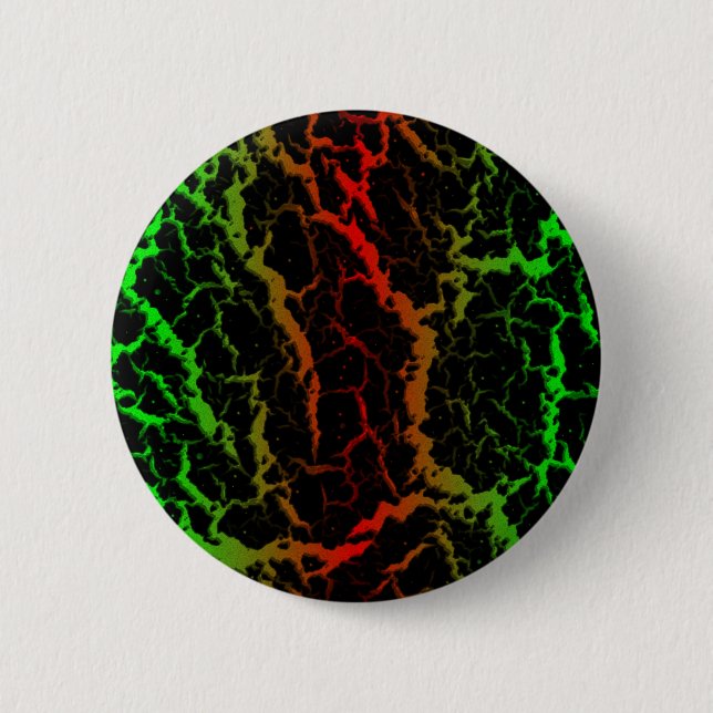 Cracked Space Lava - Green/Red Button (Front)