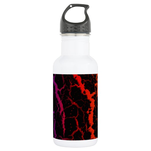 Cracked Space Lava - Heat PBROY Stainless Steel Water Bottle (Front)