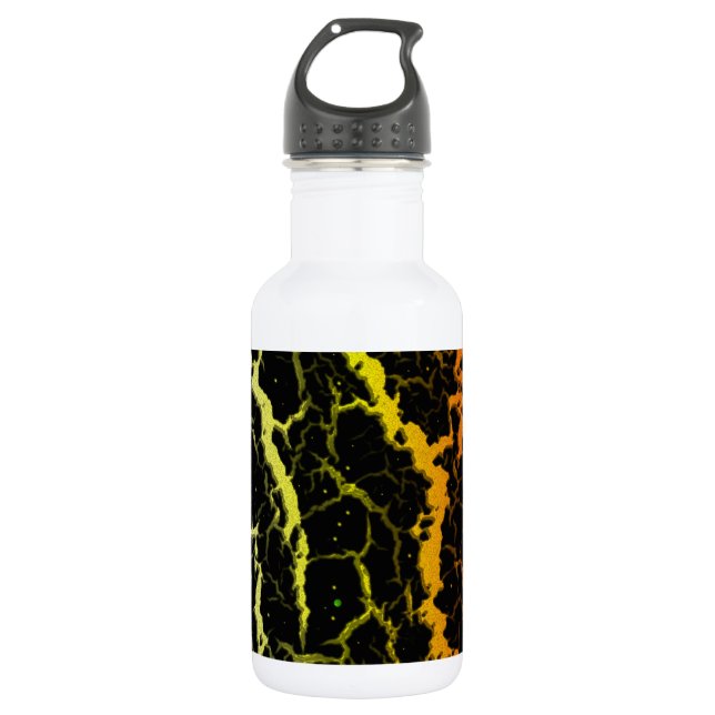 Cracked Space Lava - Heat WYR Stainless Steel Water Bottle (Front)