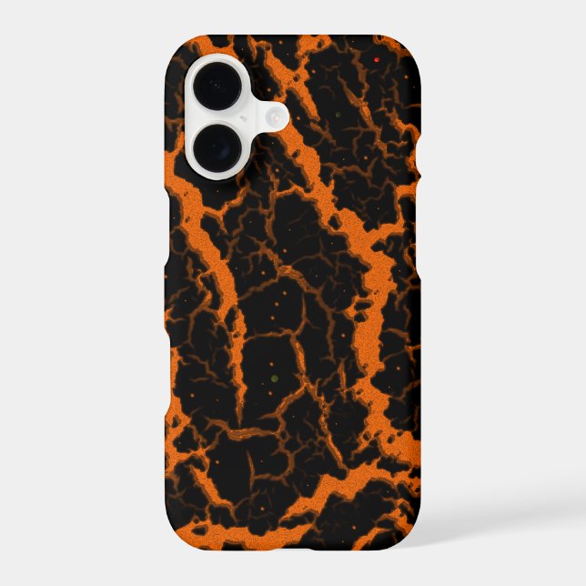 Cracked Space Lava - Orange Case-Mate iPhone Case (Back)