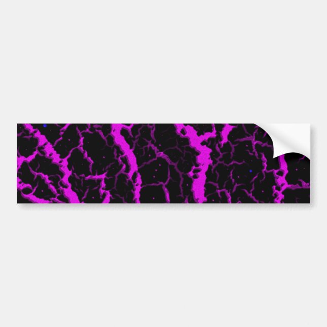 Cracked Space Lava - Pink Bumper Sticker (Front)